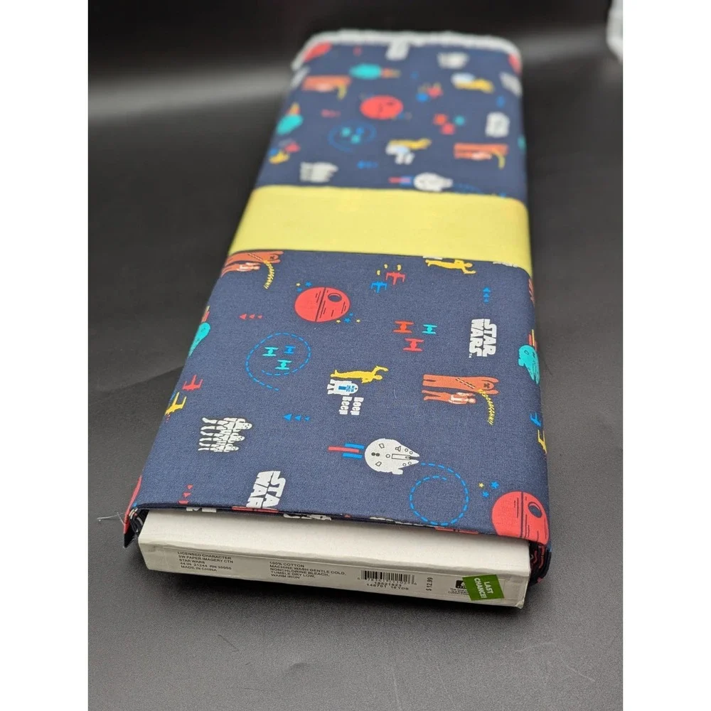 9 Yard Lot Star Wars Theme Navy Blue Cotton JOANN Fabric Material - 44 in Wide